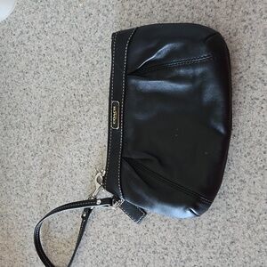 Coach Black Leather Wrislet F46484